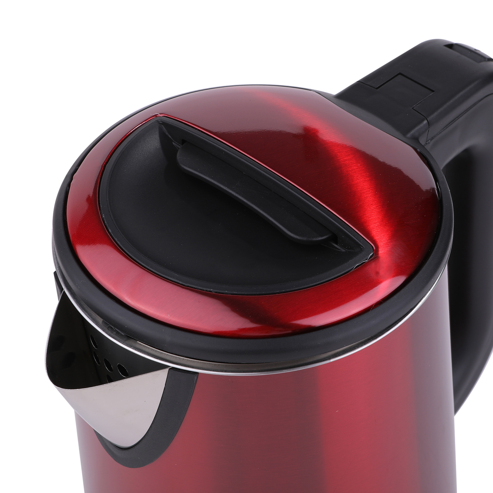 Hervidor eléctrico transfronterizo BS insertado hervidor de acero inoxidable de doble capa 2.5L hervidor eléctrico de gran capacidad