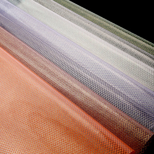 Factory wholesale EVA diamond clip mesh 0.4mm transparent clip mesh handbag bag bag cosmetic bag waterproof fabric