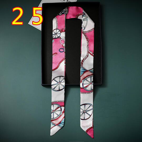 New style hair band silk satin ribbon tie bag women's long decorative ribbon long tie silk scarf