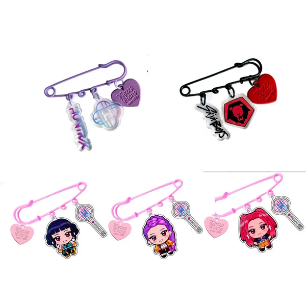Huntrix Hunter Girl Group Saiaboy Hunter Boy Group Acrylic Brooch Pendant Pin Jewelry