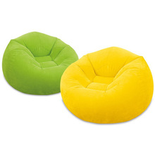原装正品INTEX时尚舒适充气沙发懒人植绒沙发单人躺椅68569