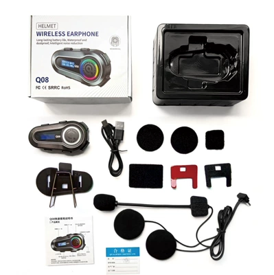 Q28 Driving Recorder Motorcycle Helmet Headset - q08-standard-version