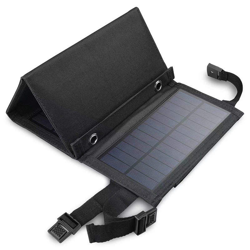 Paquete plegable solar 40% de descuento Cargador USB Camping al aire libre Teléfono móvil Reabastecimiento de energía Panel de generación de energía fotovoltaica 5V10W Regulado de voltaje