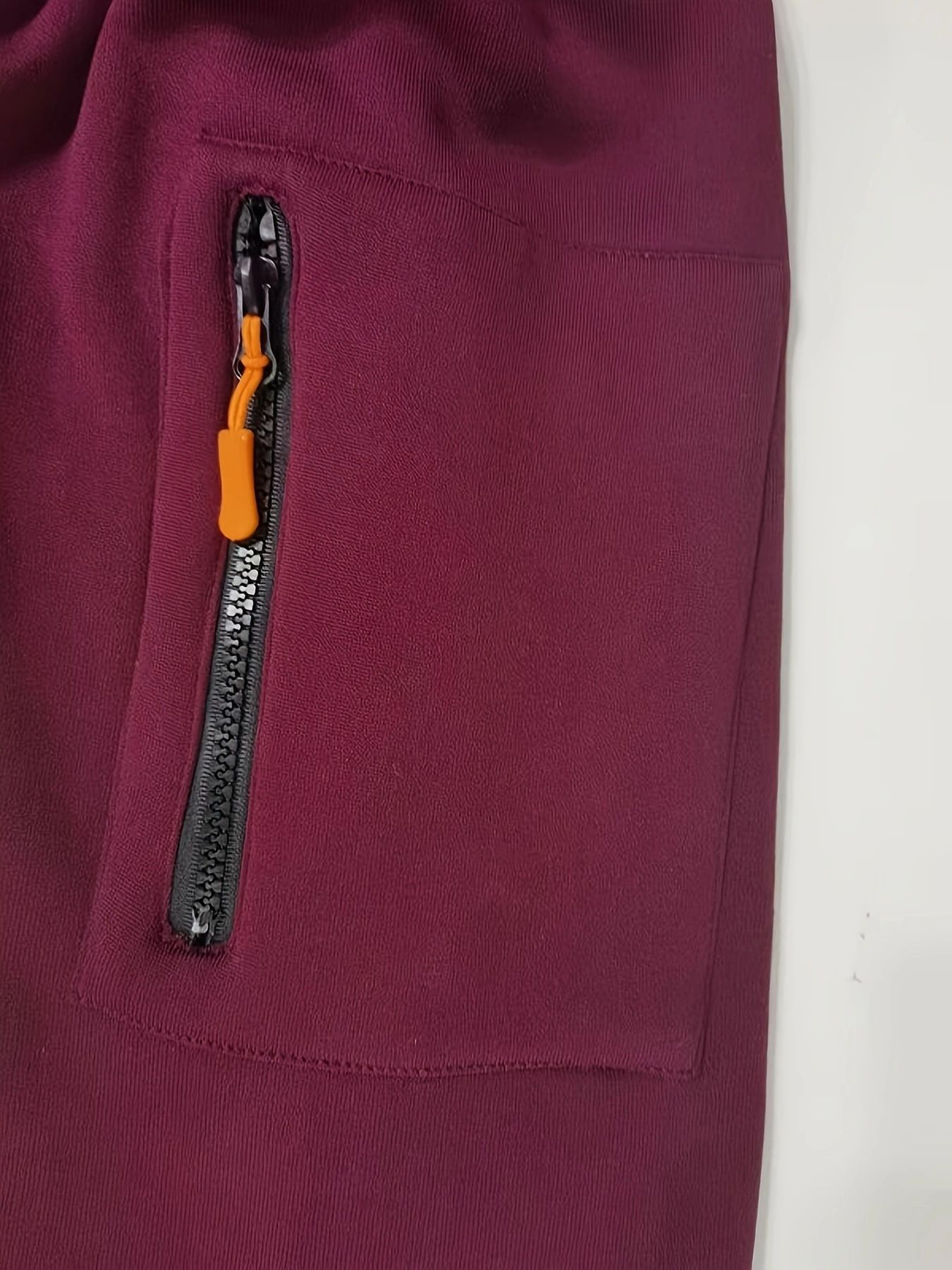 Men's Colour Block Hooded Half-zip Pullover With Kangaroo Pocket_voghion.com