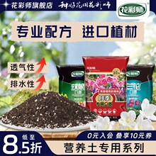 虹越花彩师营养土球根种球月季兰花铁线莲蓝莓杜鹃三角梅通用