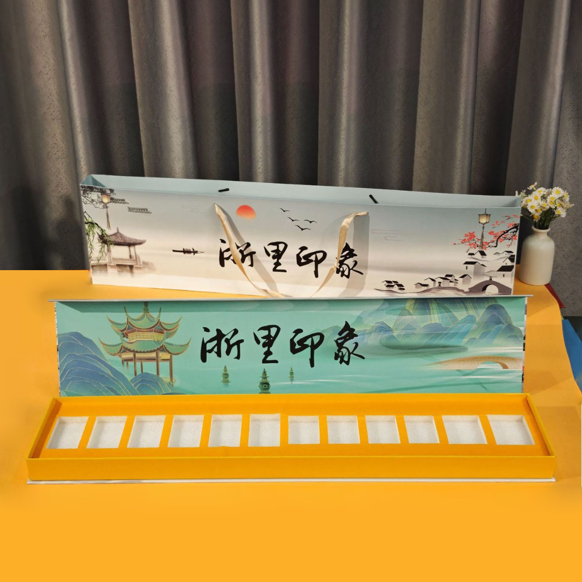 절강/절강 인상-빈 상자 + 핸드백 + 무작위 인사말 카드