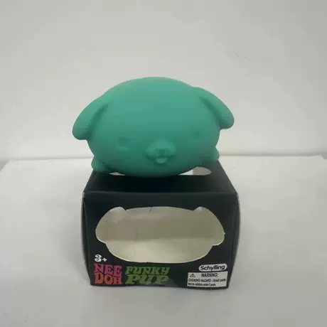 Squishy puppy toy - green