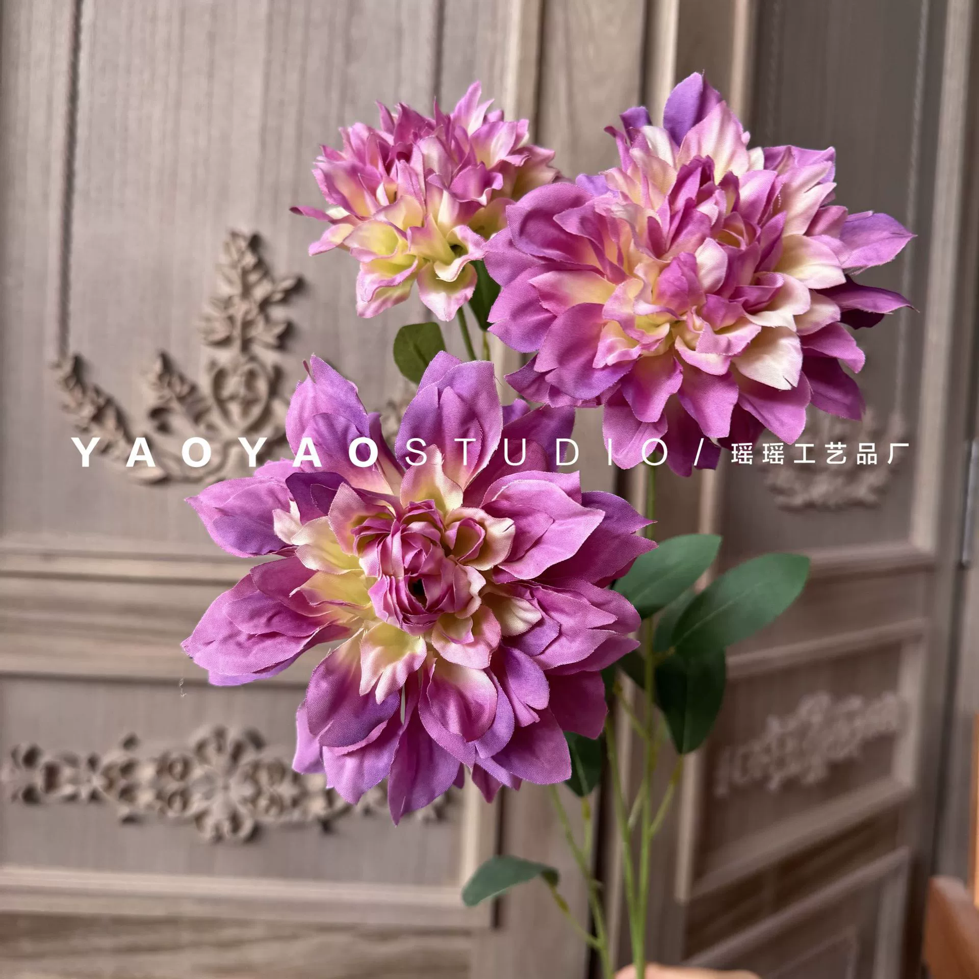 Monet Garden Wind Simulation Flower Coffee Shop Sedies Outdoor Wedding False Flower Store Window Landscape Landscape Landscape