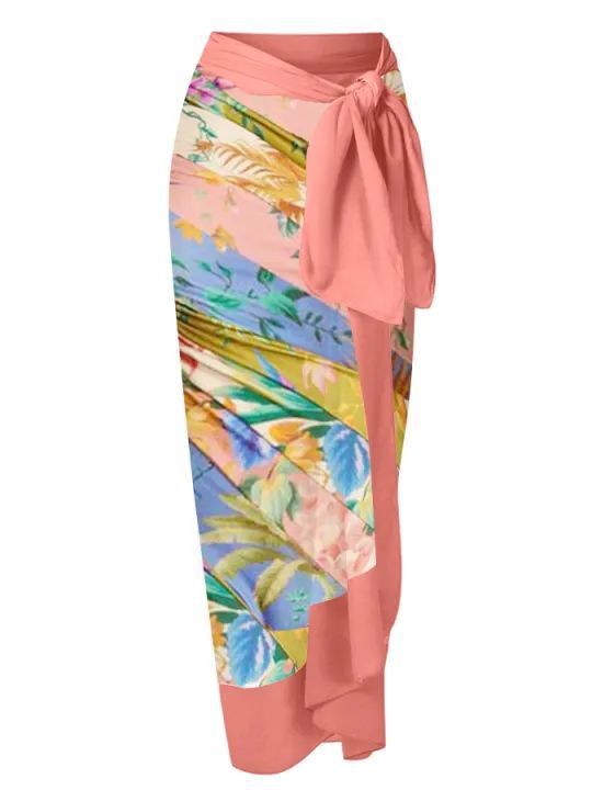 2023 nova roupa de banho sexy de uma peça conservadora com cobertura de barriga fina para primavera quente saia de praia feminina de chiffon_voghion.com