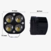 All-aluminum lens 3-color switching with flash