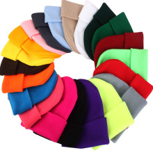 Winter Hats for Woman New Beanies Knitted Fluorescent Cute跨