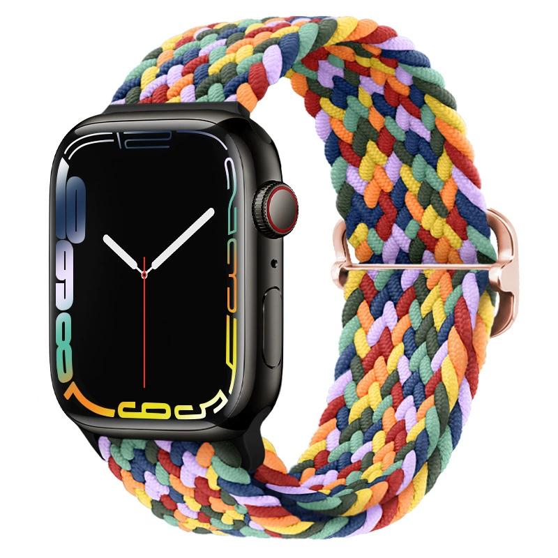 Смарт-ремешок Apple Watch подходит для Apple iWatch поколения 67891011 регулируемый нейлоновый переплетенный ремешок новый стиль
