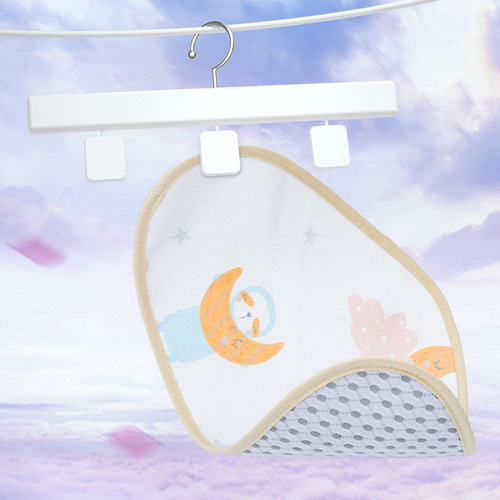 Baby pillow cover newborn pillow flat pillow ice silk summer soft sweat-absorbent summer breathable anti-vomiting cloud pillow