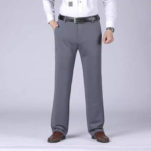 Relaxed pants for men, Western-style long pants for men, men's large stretch slim-fit pants, wrinkle-free, business formal suit pants, high stretch
