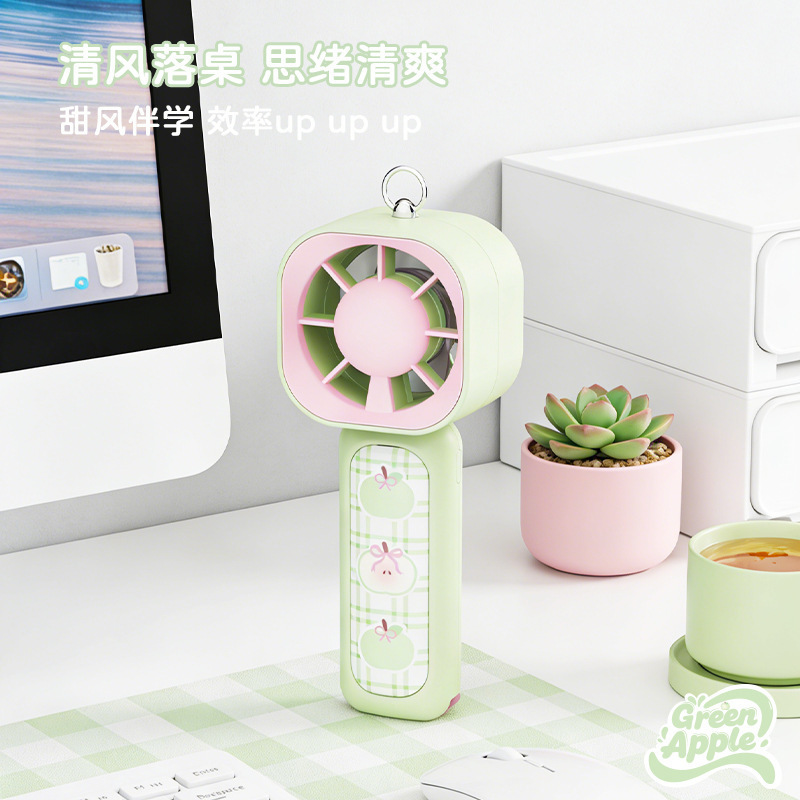 Handheld Lanyard Phone Holder USB Charging Mini Candy-Colored Portable Fan Student Gift Customization Handheld Lanyard Phone Holder USB Charging Mini Candy-Colored Portable Fan Student Gift Customization