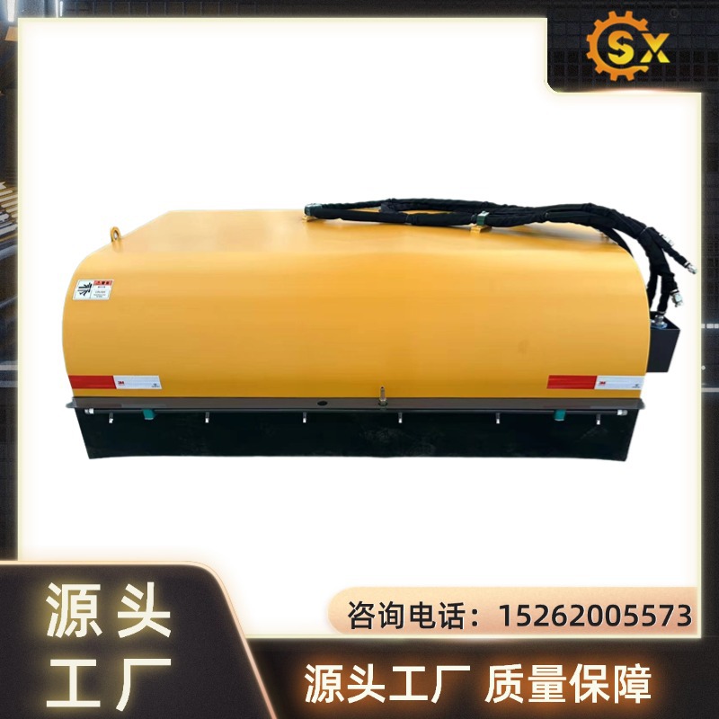 厂家直供装载机加装后退封闭式清扫器拆卸方便高效率扫地机
