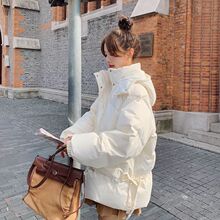 胖MM特大码300斤设计感收腰连帽棉衣棉服女冬季加厚面包服棉袄240