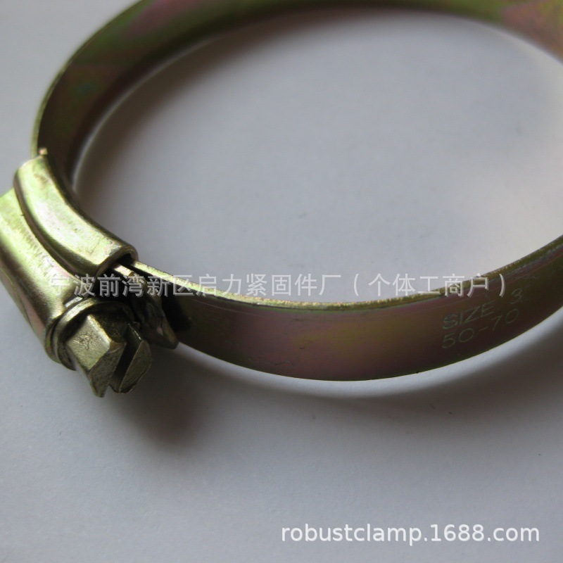 英式铆接喉箍50-70 55-70 3# 2-3/4 W1 HOSE CLAMP镀锌抱箍喉箍