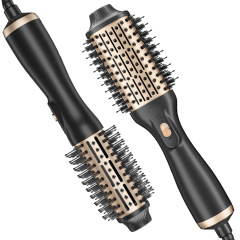 Amazonの人気の1200Wトゥルーマイナスイオン熱風コームミニヘアドライヤースタイリングふわふわコームソースメーカー