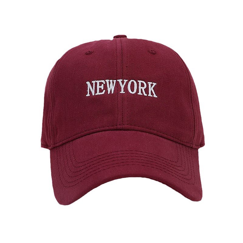 Estilo coreano nuevo NEWYORK bordado suave superior cara de aspecto pequeño casquillo de pico de los hombres y las mujeres de otoño al aire libre sol-prueba gorra de béisbol de moda