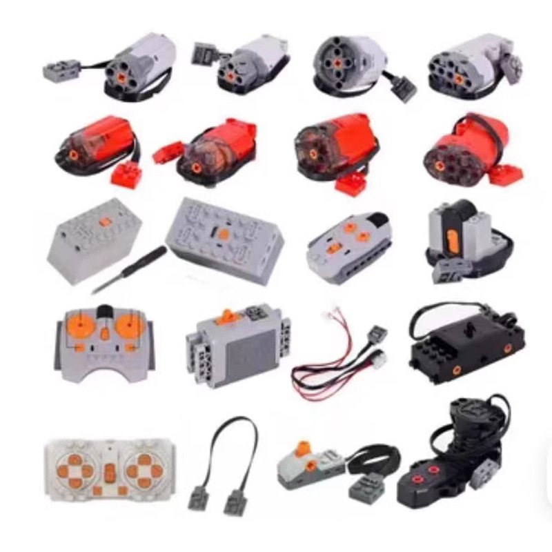 Compatible con bloques de construcción de partículas pequeñas de Lego, tecnología MOC, accesorios PF, bloques de construcción, grupo de potencia, conjunto de motores, ensamblaje