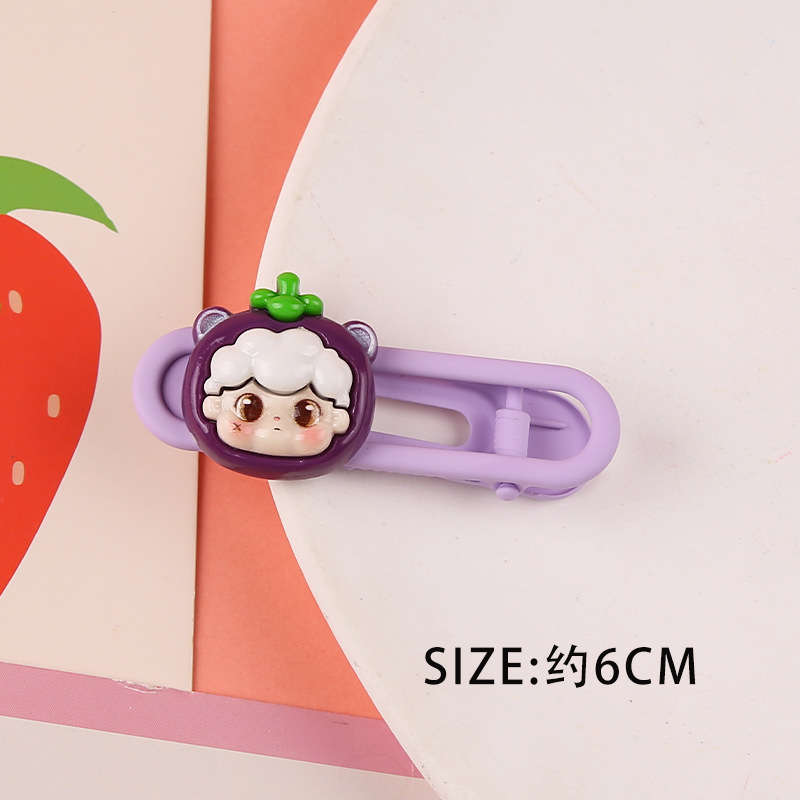 Primavera nueva historieta Sanrio oval metal horquilla linda chica dulce lado Bangs hairpin tocado