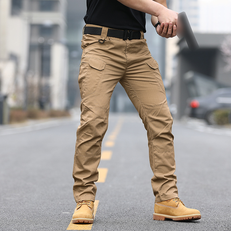 Spring Autumn Ix7 Tactical Pants Waterproof Camouflage Pants Outdoor Cargo Anti-Scratch Wear Pants Men Loose Outdoor Sports Trousers