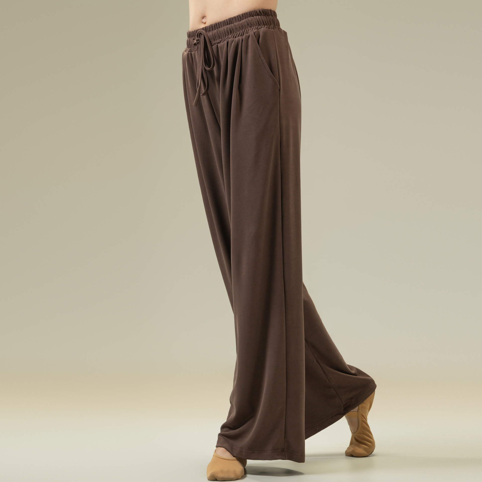 Modern Dance Pants Adult Body Practice Pants Autumn and Winter 2024 New Classical Dance Clothing Women's Straight Wide Leg Pants