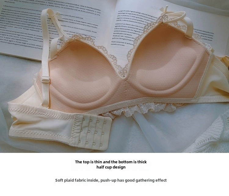 Set reggiseno push-up in pizzo Pure Desire, sexy, ricamato, intimo giapponese, reggiseno traspirante grande per donne con petto piccolo_voghion.com