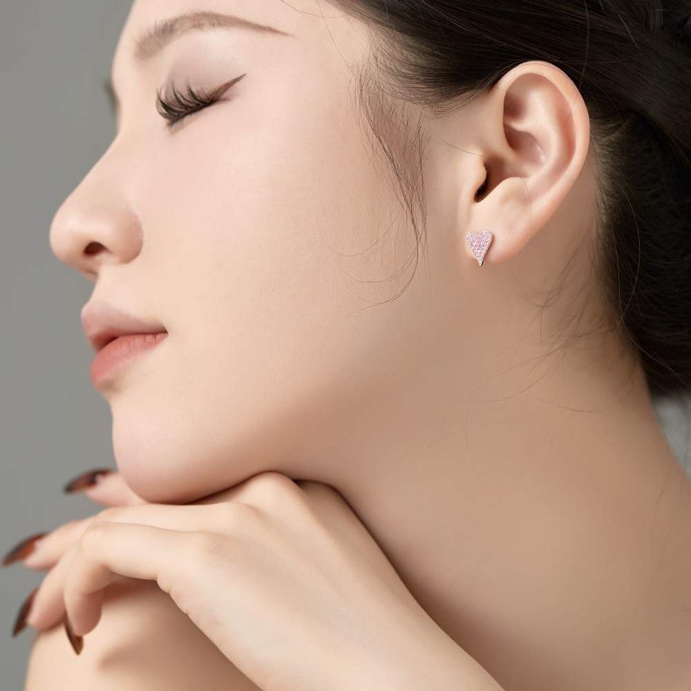 3g Weight 925 Sterling Silver Ear Needle Material 18K Gold Plated Plating Material Ear Studs Classification 1 Pair Quantity Daily Occasion 925 Sterling Silver Material Heart Shape Pattern Women's Gender IG Style Style 1 Pair 18K Gold Plated 925 Sterling Silver Heart Shape Ear Studs 3