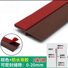 Self-adhesive door bottom sealing strip soundproofing strip anti-theft door window windshielding glass door seam windproof bathroom water blocking strip