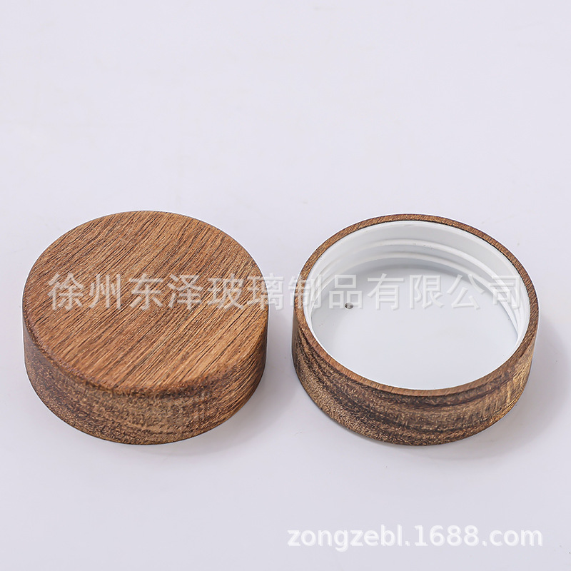 相思木盖58mm玻璃罐透明高硼硅密封茶叶罐杂物收纳罐文玩展示瓶|undefined