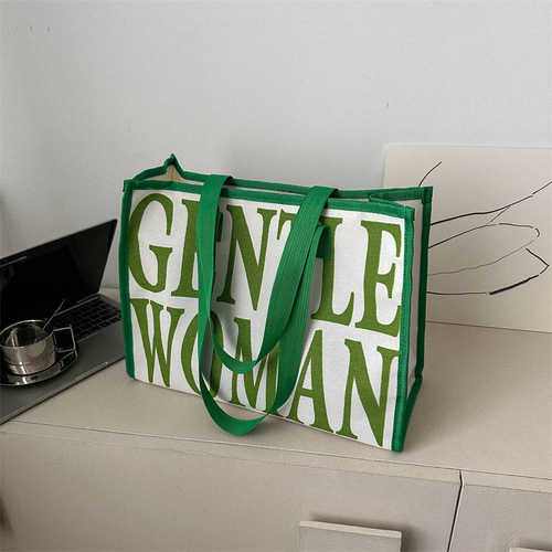 Letter printing large capacity fashionable handbag this year  spring and summer casual bag tutoring bag tote bag