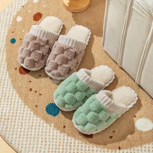 Cixi Cotton Slippers for Women Winter Home Use Spring & Fall Indoor Warm Non-slip Home Winter Couple Plush Men