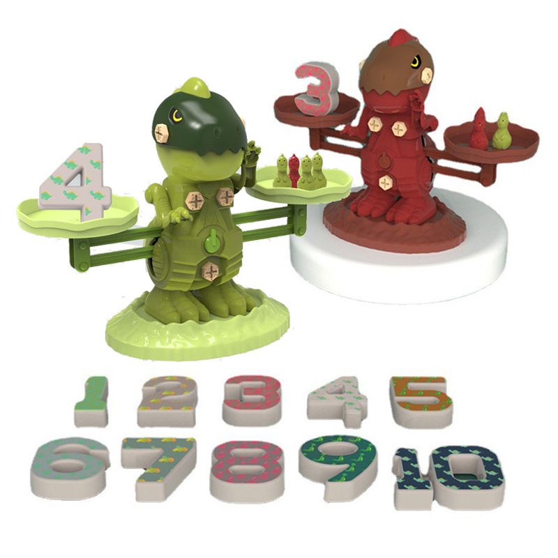 Equilibrio digital de educación temprana para niños Juego de escritorio DIY tuerca ensamblada dinosaurio equilibrio ciencia y educación entre padres e hijos juguete STEM
