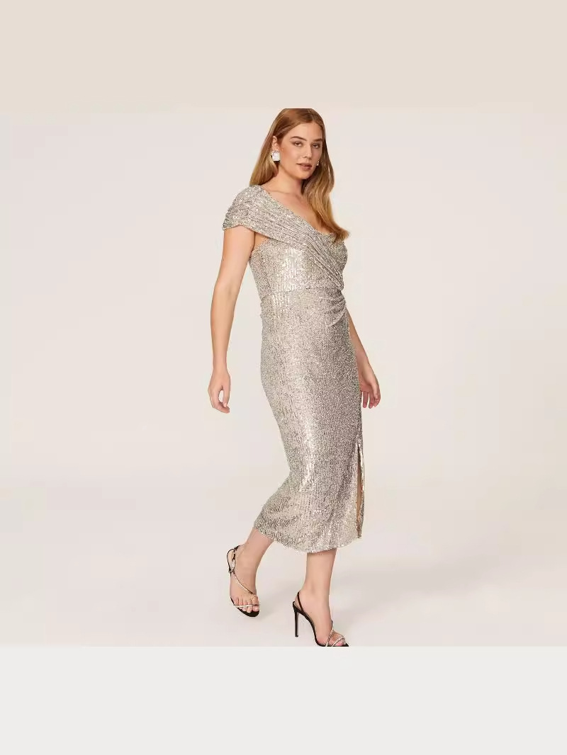 Vestido Sexy con Lentejuelas para Fiesta, Estilo Europeo y Americano, Nuevo en Amazon