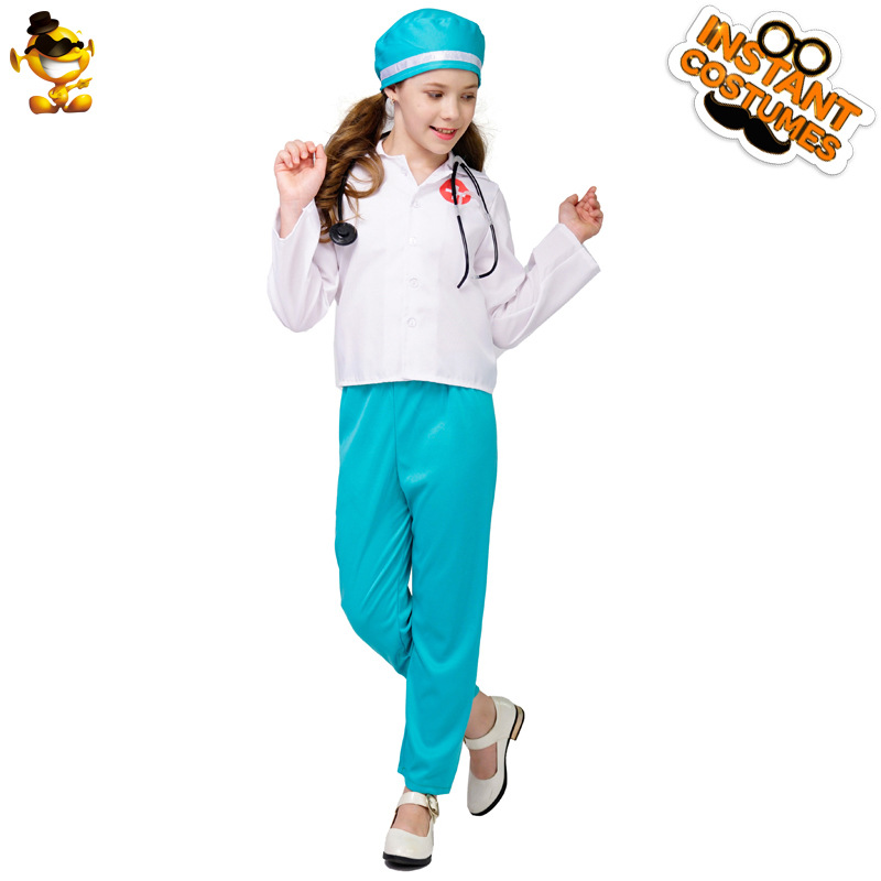 Nuevos niños doctor role play ropa niños de la Escuela Profesional experiencia médico ropa Cosplay