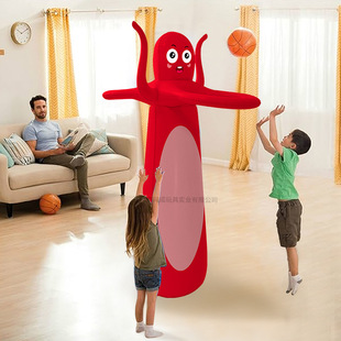 Indoor Children Octopus Inflatable Basketball Stand Standing Throwing Toys Fun Outdoor Pitching Practice PVC Ball Basket