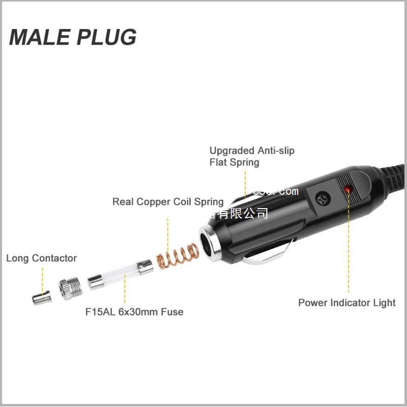 点烟器插头+XT60-6