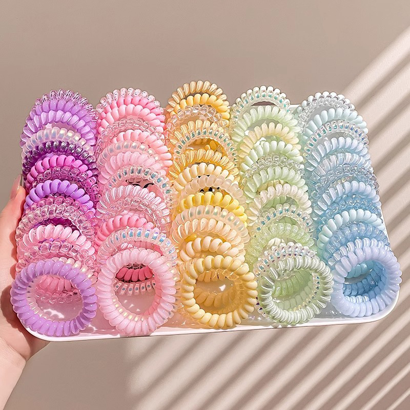 línea telefónica de alta sensibilidad anillo de cabello de niñas cordón de cabello de alta elasticidad y banda de goma duradera 2025 nuevo cabello de cabello