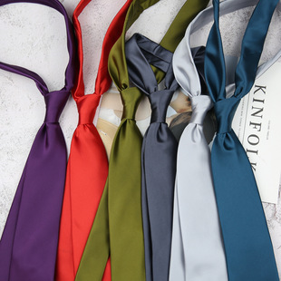 Men's Dress Business Solid Color Professional Suit Shirt 8cm Black Red Wine Red White Blue Grey Silver Powder Tie