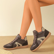 跨境大码新款韩版运动小白鞋女款休闲百搭软底舒适一脚蹬平底板鞋