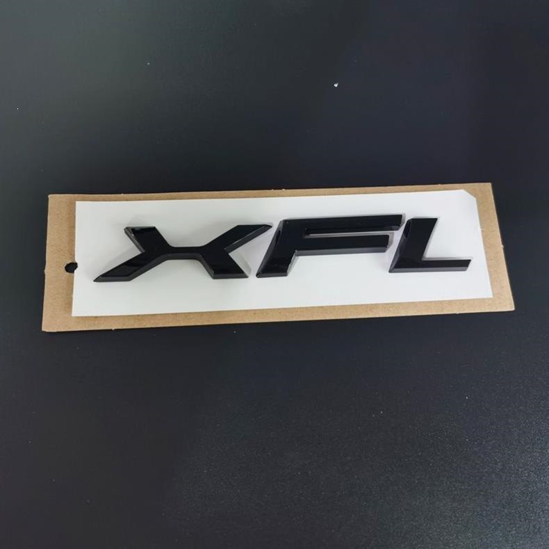 Suitable for Jaguar black car logo XJL XEL XFL FPACE AWD rear trunk logo with leopard English lettering