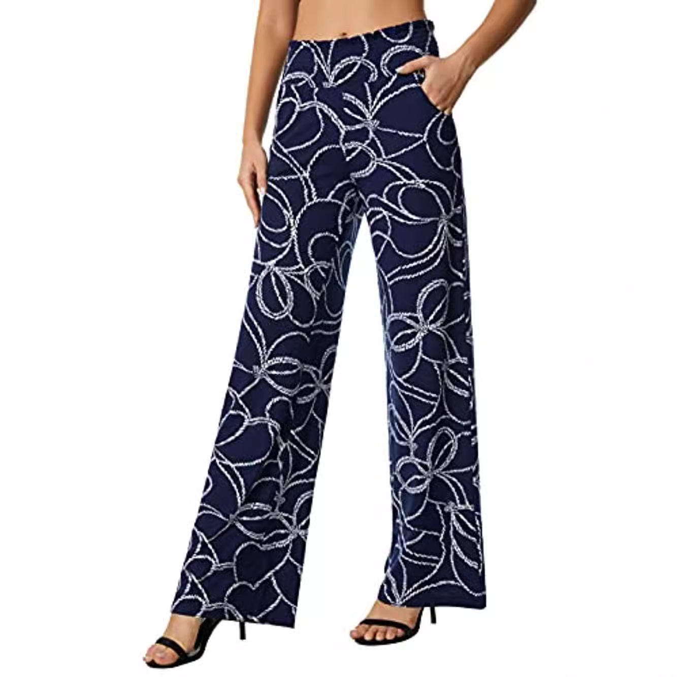 欧美跨境wish女款运动健身跑步休闲裤 宽松大裤脚阔腿裤