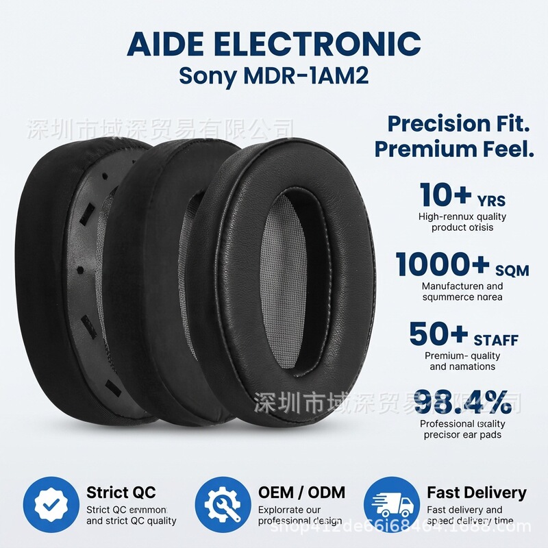 Suitable for Sony/Sony Mdr-1Am2 Headphone Covers, Headphone Foam Covers, 1Am2 Over-Ear Headphone Covers, Protective Covers