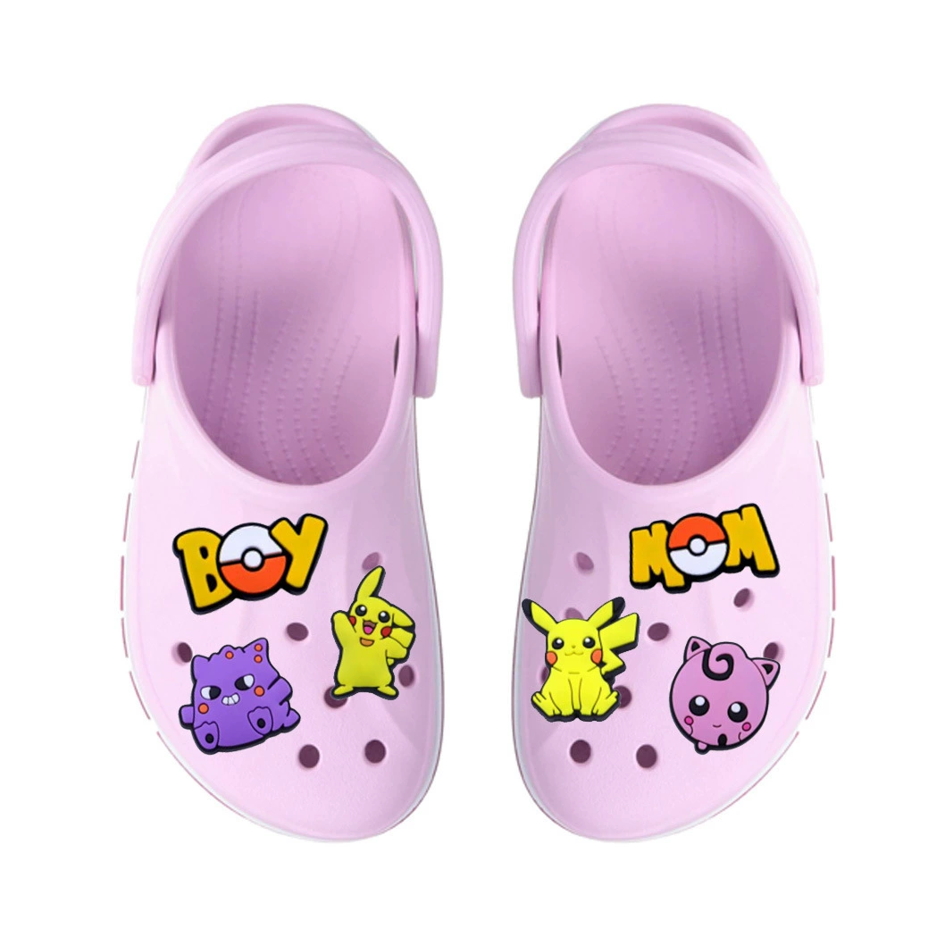 Промышленная надпись: Amazon Pokémon Пряжка обуви SHEIN Croc Shoes Holiday Party Съемное украшение для обуви Drop Plastic PVC Shoes Flower Shoes