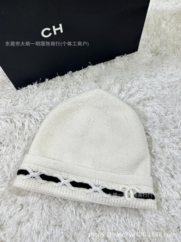 南油高品质新款小香风针织帽秋冬保暖百搭毛线帽刺绣冷帽|undefined