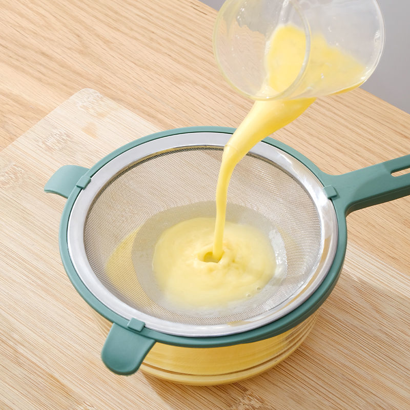Filtro de acero inoxidable 304, colador, leche de soja, jugo, alimento complementario, filtro de escoria, tamiz, filtro ultrafino con oreja, tamiz de harina