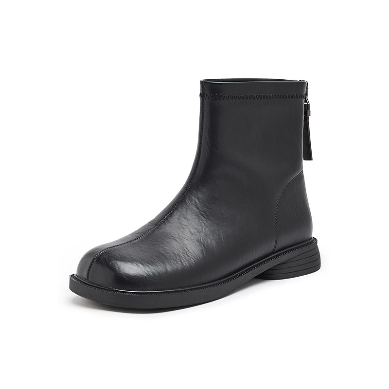 Botas cortas negras para mujeres 2026 nuevas botas delgadas retro de otoño estilo británico botas Martin botas de primavera y otoño botas simples image 5