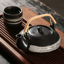 日式复古个性家用冷水壶办公室泡茶茶壶大容量大肚壶创意手提茶具